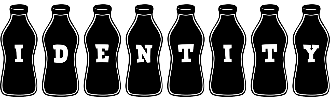 Identity bottle logo