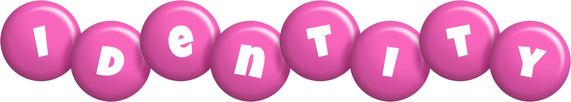 Identity candy-pink logo