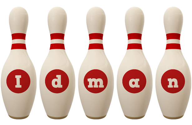 Idman bowling-pin logo