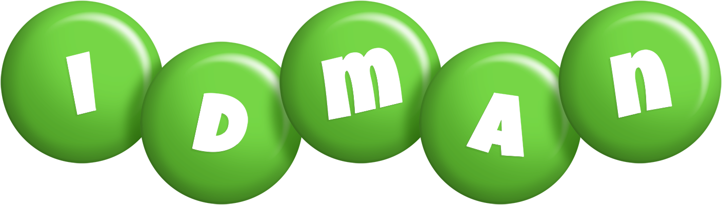 Idman candy-green logo