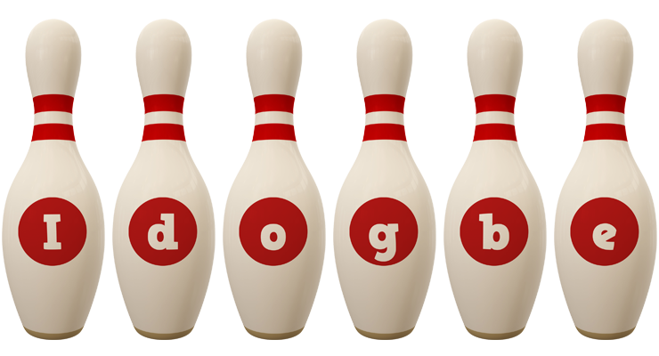Idogbe bowling-pin logo