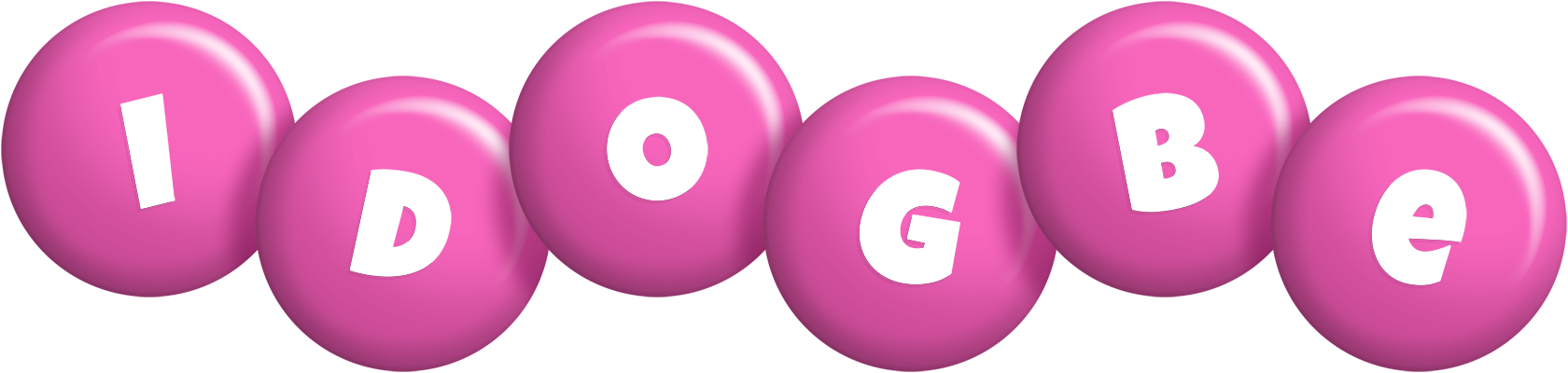 Idogbe candy-pink logo
