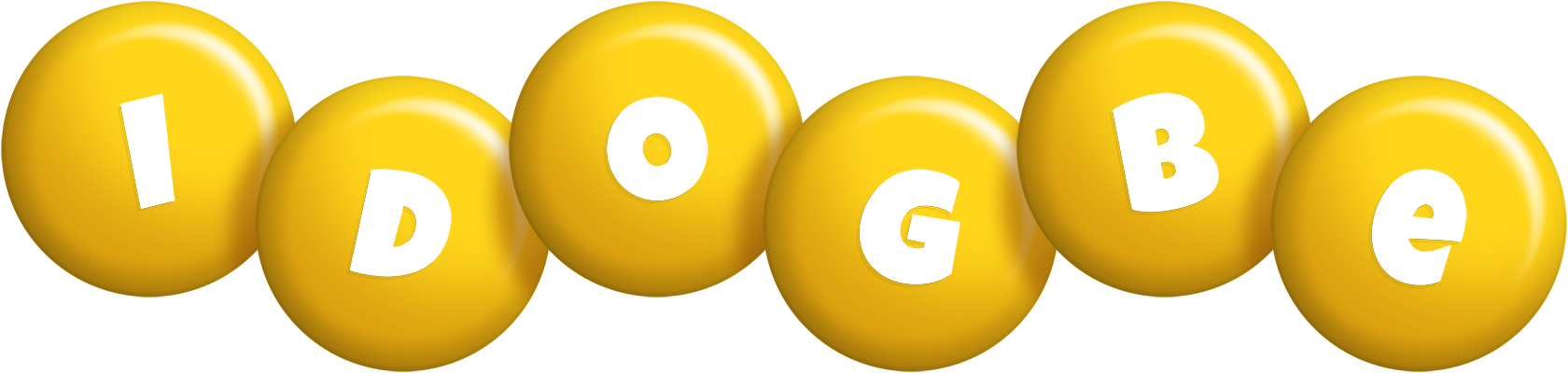 Idogbe candy-yellow logo