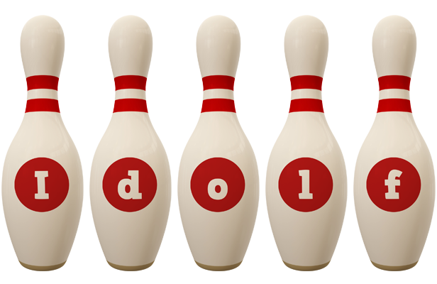 Idolf bowling-pin logo