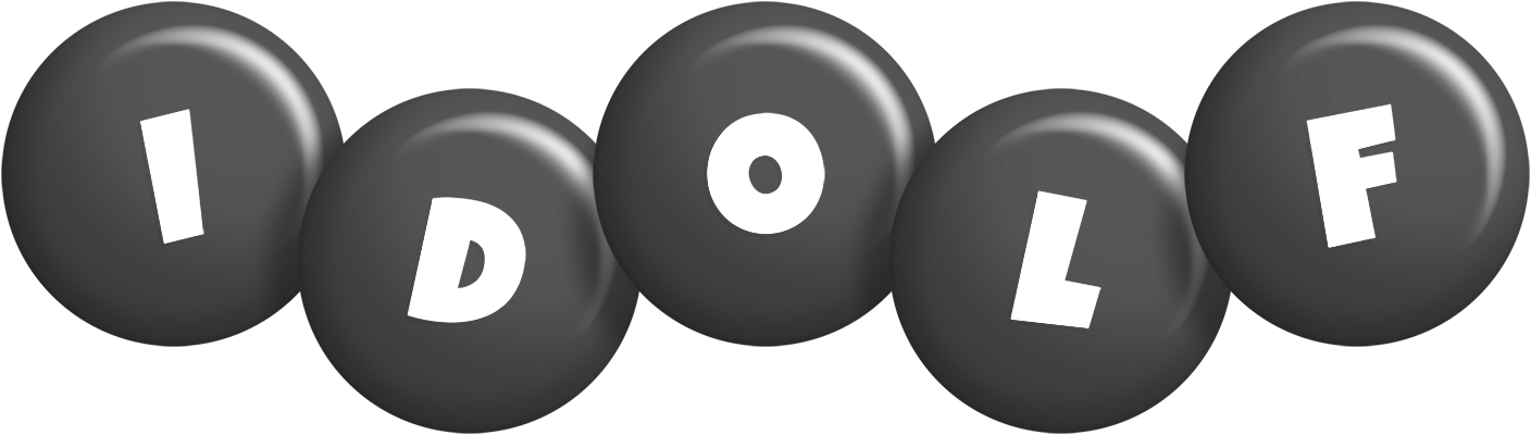 Idolf candy-black logo