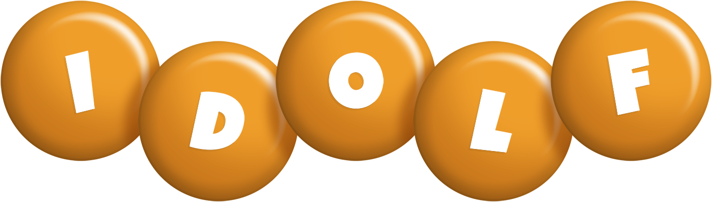 Idolf candy-orange logo