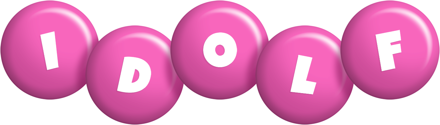Idolf candy-pink logo