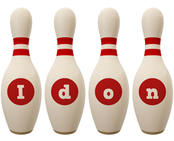 Idon bowling-pin logo