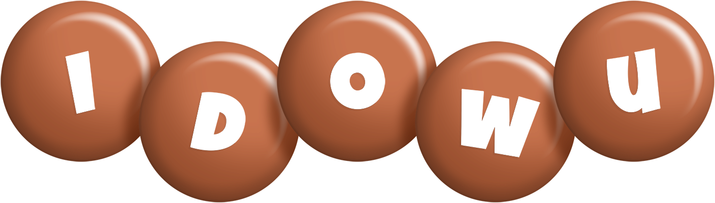 Idowu candy-brown logo