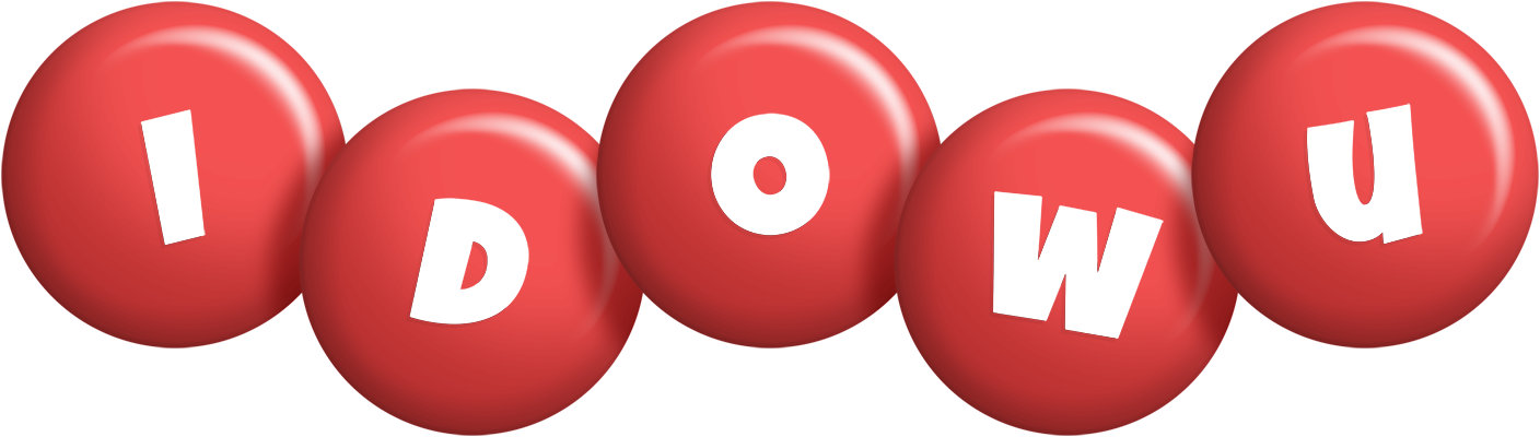 Idowu candy-red logo