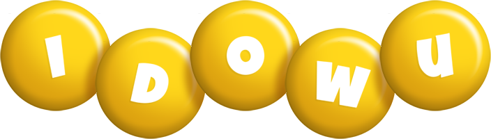 Idowu candy-yellow logo