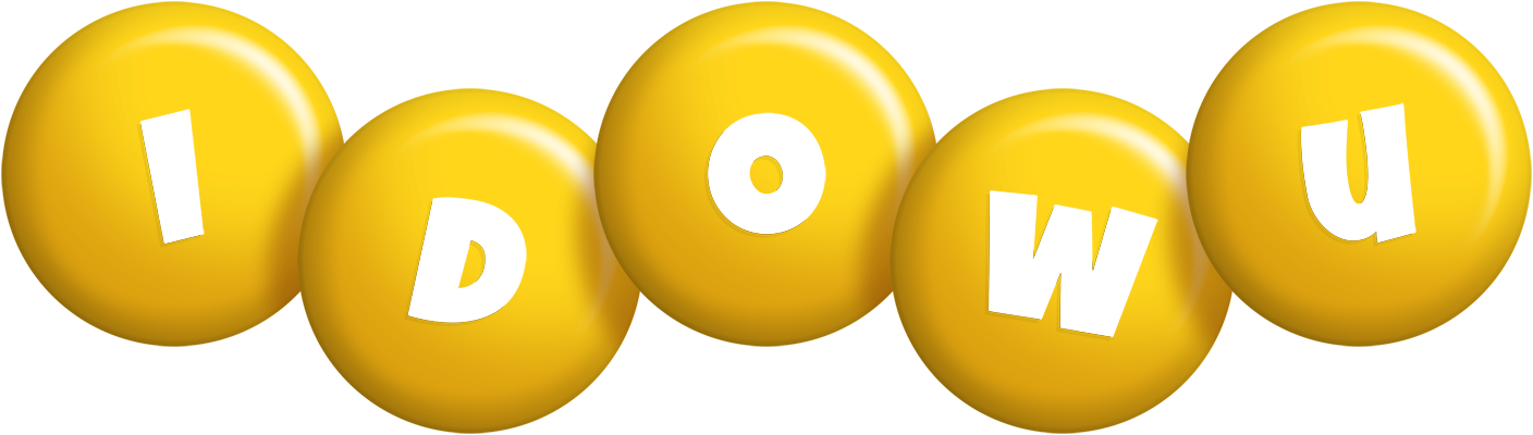 Idowu candy-yellow logo