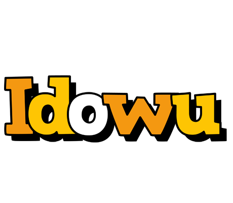Idowu cartoon logo