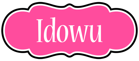 Idowu invitation logo