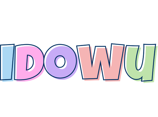 Idowu pastel logo