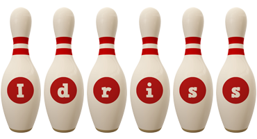 Idriss bowling-pin logo