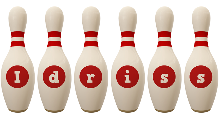 Idriss bowling-pin logo