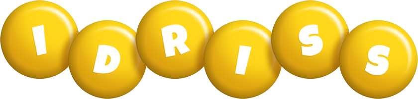 Idriss candy-yellow logo