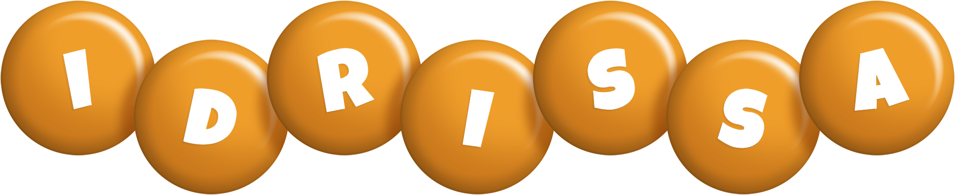 Idrissa candy-orange logo