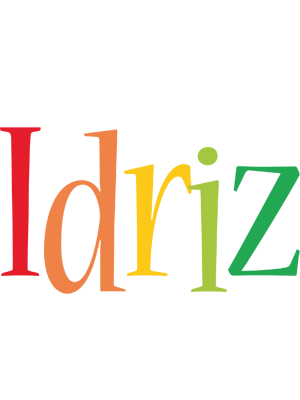 Idriz birthday logo