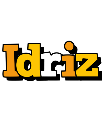 Idriz cartoon logo
