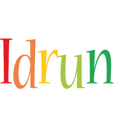 Idrun birthday logo