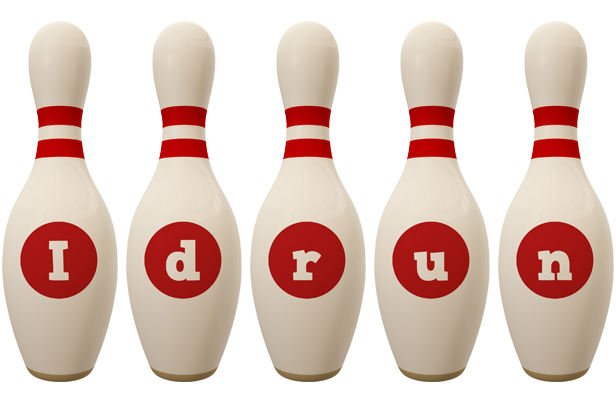 Idrun bowling-pin logo