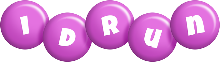 Idrun candy-purple logo