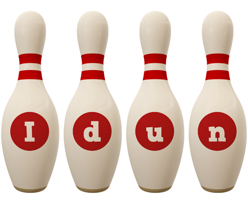 Idun bowling-pin logo