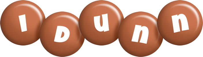 Idunn candy-brown logo