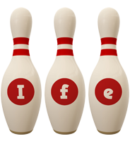 Ife bowling-pin logo