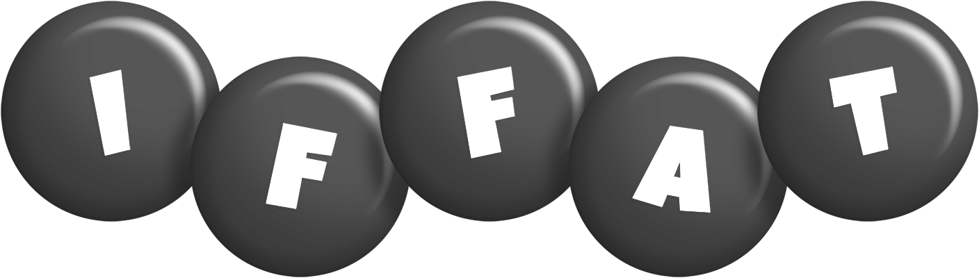Iffat candy-black logo