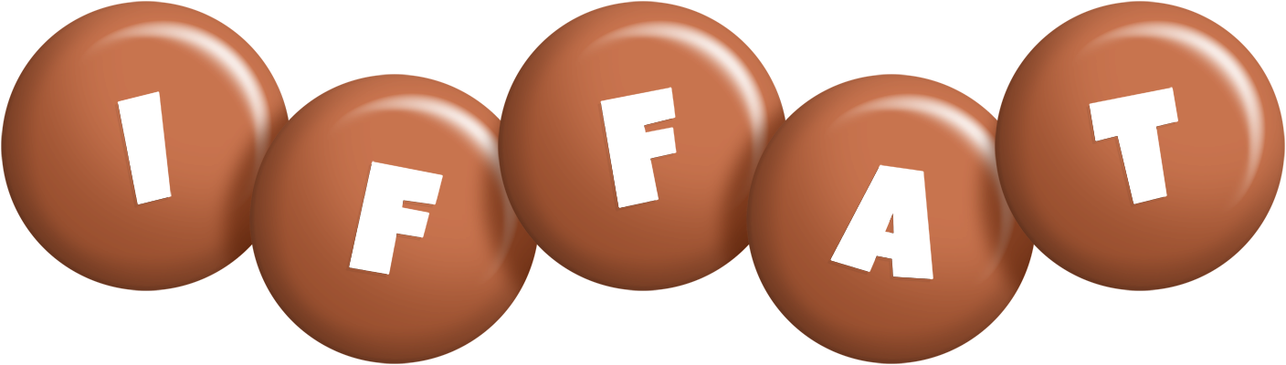 Iffat candy-brown logo