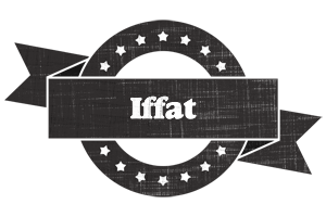 Iffat grunge logo