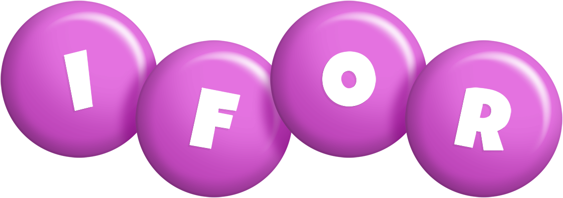 Ifor candy-purple logo
