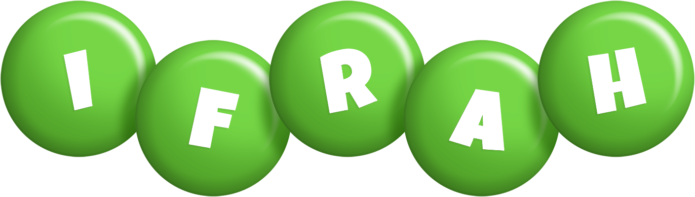 Ifrah candy-green logo