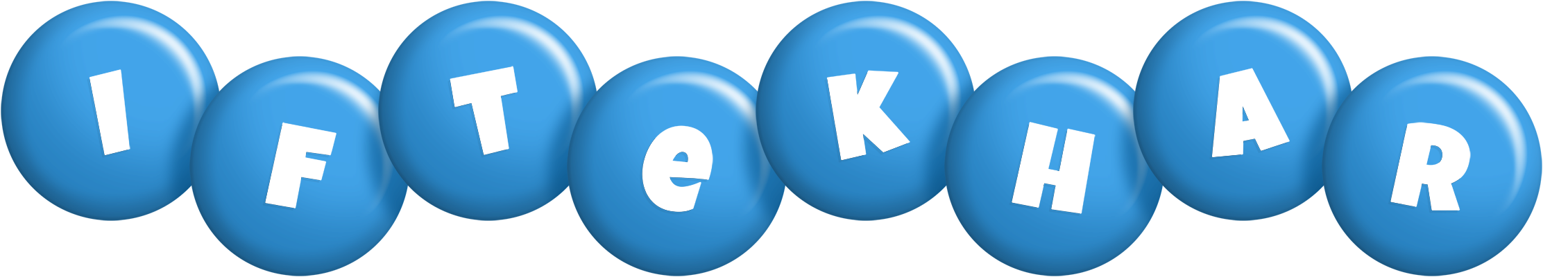 Iftekhar candy-blue logo