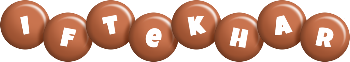 Iftekhar candy-brown logo