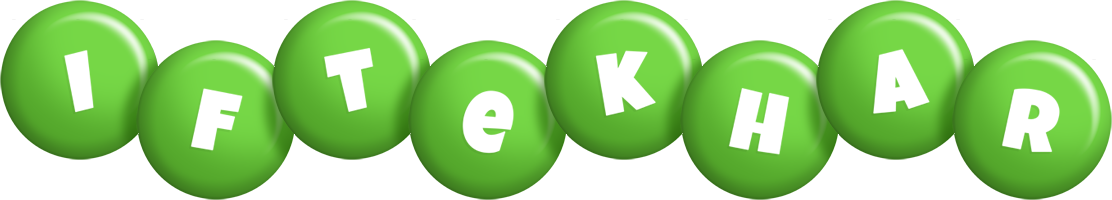 Iftekhar candy-green logo