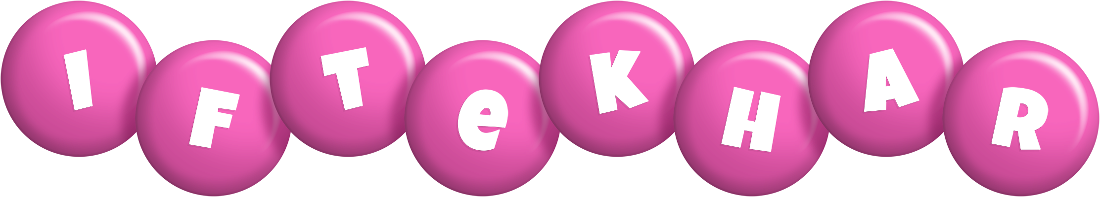 Iftekhar candy-pink logo