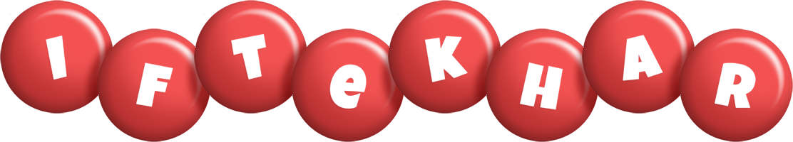 Iftekhar candy-red logo