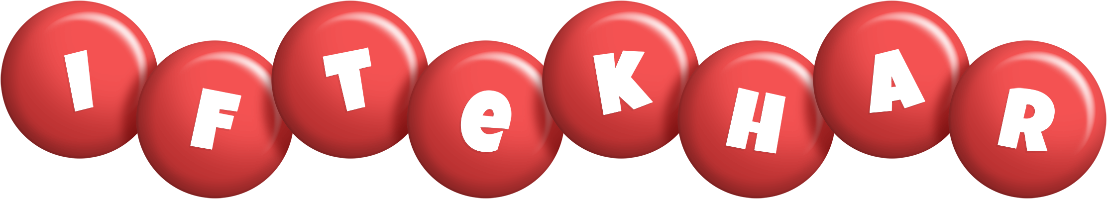 Iftekhar candy-red logo