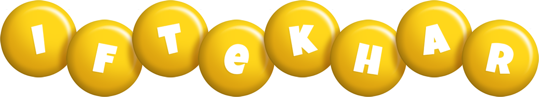 Iftekhar candy-yellow logo