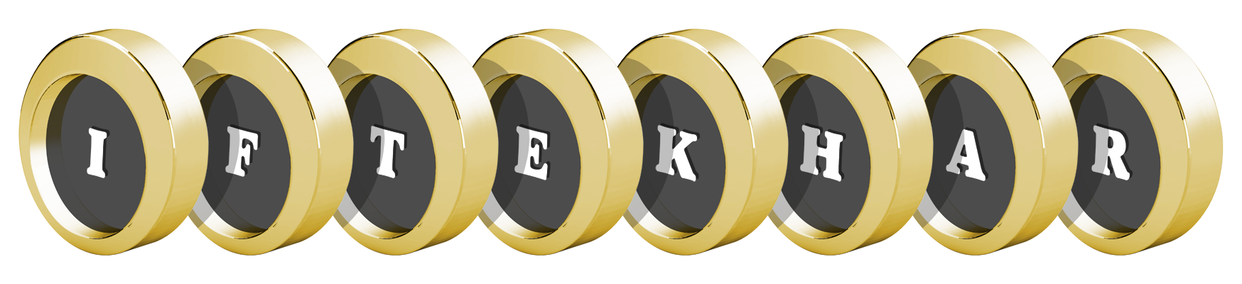 Iftekhar gold logo
