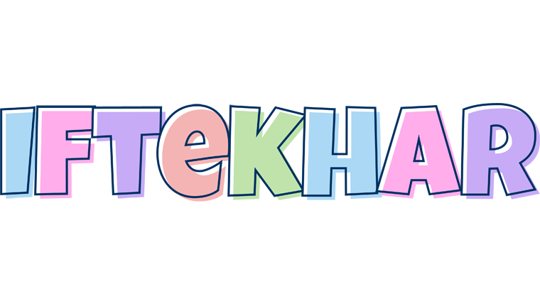 Iftekhar pastel logo