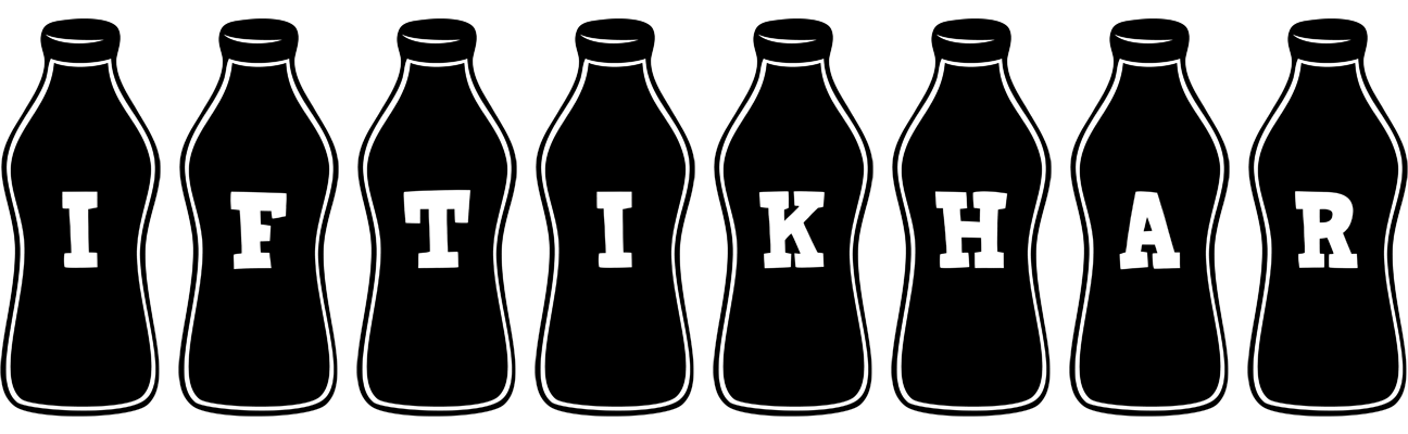 Iftikhar bottle logo