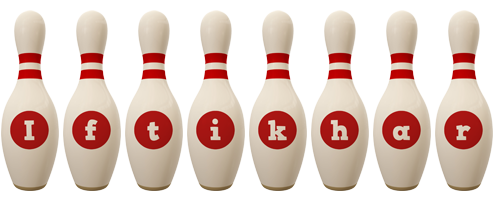 Iftikhar bowling-pin logo