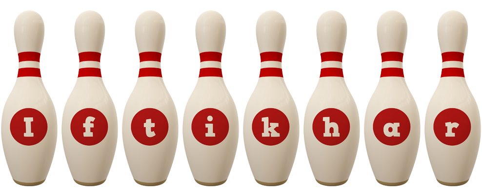 Iftikhar bowling-pin logo