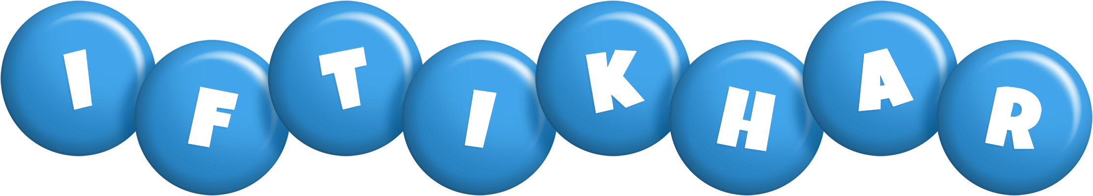 Iftikhar candy-blue logo