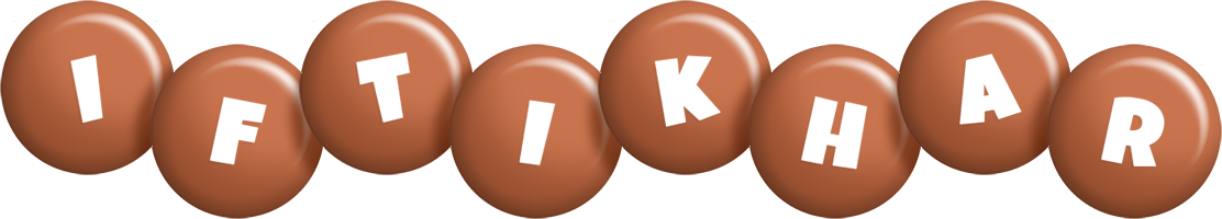 Iftikhar candy-brown logo